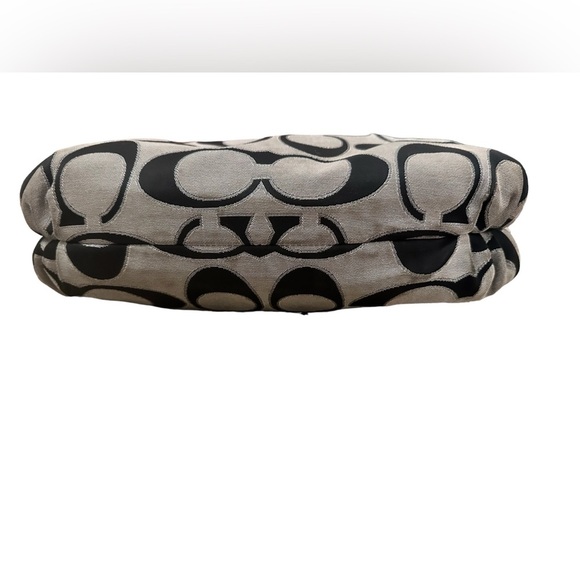 Vintage grey black Coach Poppy handbag with crossbody strap - Picture 4 of 7